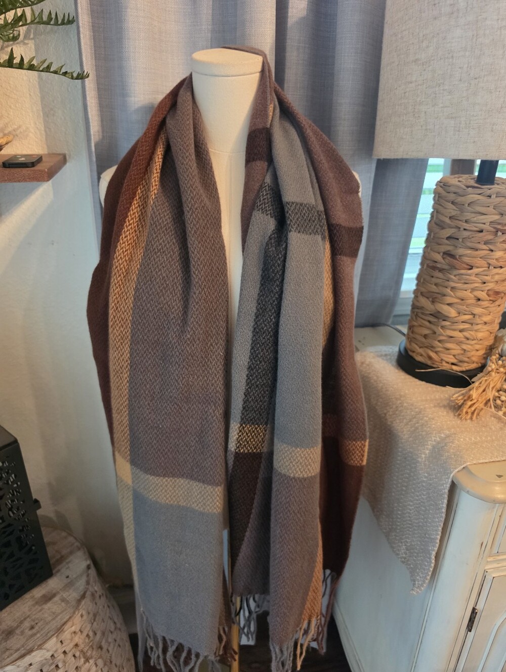 Plaid scarf